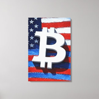 Bitcoin Verenigde Staten Canvas Afdruk