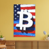 Bitcoin Verenigde Staten Canvas Afdruk (Insitu (Woonkamer))