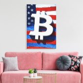 Bitcoin Verenigde Staten Canvas Afdruk (Insitu (Woonkamer))