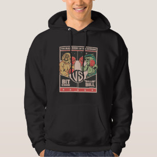 Bitcoin versus Dollar Bill Funny BTC Crypto Hoodie
