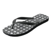 Bitcoin Vervuild Zwart Coin Logo Teenslippers (Schuin)