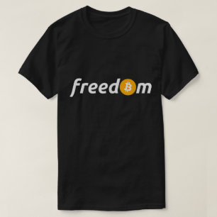 Bitcoin Vrijheid Crypto Investeerder Minimalistisc T-shirt