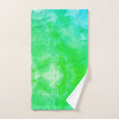 Bitcoin Watercolor (Stijl $ - Green Day) Bad Handdoek (Handdoek)