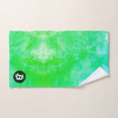 Bitcoin Watercolor (Stijl $ - Green Day) Bad Handdoek (Handdoek)