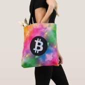 Bitcoin Watercolor (Style 1 - Genesis) Tote Bag (Dichtbij)