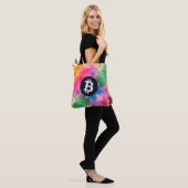 Bitcoin Watercolor (Style 1 - Genesis) Tote Bag (Op model)