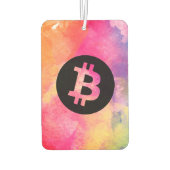 Bitcoin Waterverf Luchtverfrisser (Achterkant)