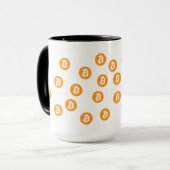 Bitcoin Wave BTC Crypto Token Mok (Voorkant links)