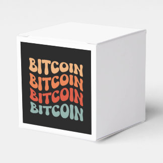 Bitcoin Wavy Tekst Stijlvol Crypto Typography Desi Bedankdoosjes