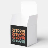Bitcoin Wavy Tekst Stijlvol Crypto Typography Desi Bedankdoosjes (Geopend)