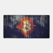 Bitcoin Weerbarstige Kunst Bureaumat (Voorkant)