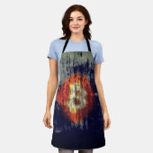 Bitcoin Weerbarstige Kunst Schort (Gedragen)
