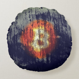 Bitcoin Weerstandige Kunst Rond Kussen
