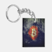 Bitcoin Weerstandige Kunst Sleutelhanger (Voorkant Links)