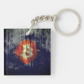 Bitcoin Weerstandige Kunst Sleutelhanger (Achterkant)