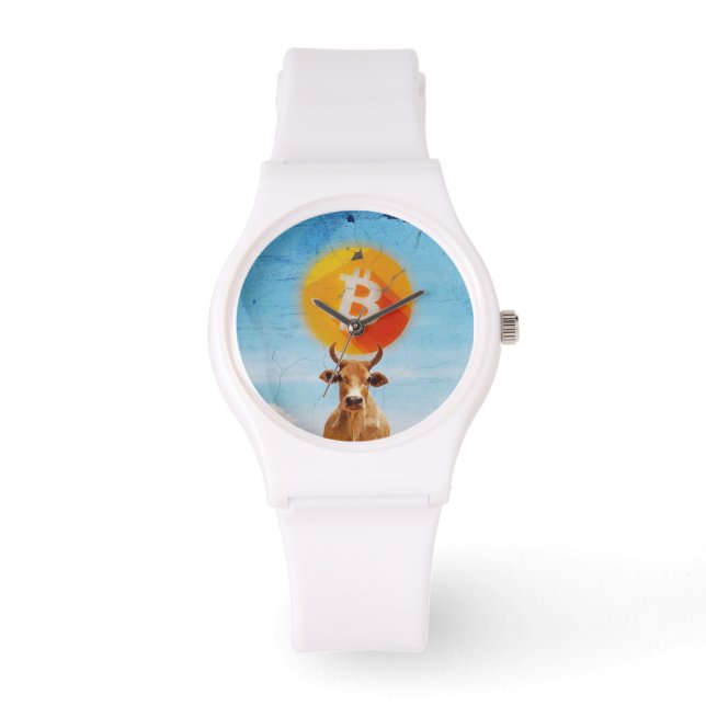 Bitcoin Weerstandige Stier (Vibrant HD) Horloge (Voorkant)