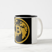 Bitcoin wereldwijd activa mok (Voorkant rechts)