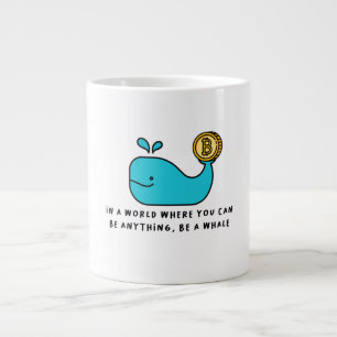 Bitcoin Whale Crypto Investor & BTC Trading Design Grote Koffiekop
