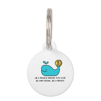 Bitcoin Whale Crypto Investor & BTC Trading Design Huisdierpenning