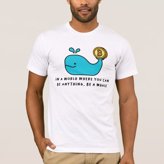 Bitcoin Whale Crypto Investor & BTC Trading Design T-shirt (Voorkant)