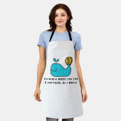 Bitcoin Whale Funny Crypto Investor Cartoon Design Schort (Gedragen)