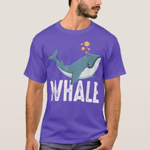 Bitcoin Whale Rich Cryptocurrency naar de maan T-shirt