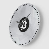 Bitcoin Witte Kristal Grote Klok (Hoek)