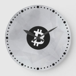 Bitcoin Witte Kristal Grote Klok