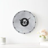 Bitcoin Witte Kristal Grote Klok (Huis)