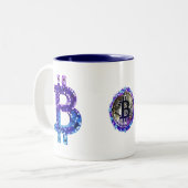 Bitcoin Xmas Tweekleurige Koffiemok (Voorkant links)