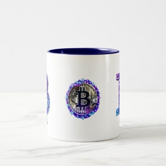 Bitcoin Xmas Tweekleurige Koffiemok (Center)