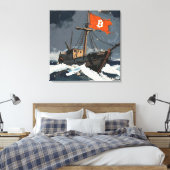 "Bitcoin Zeilen" Olie Schilderij #2 Canvas Afdruk (Insitu (Slaapkamer))