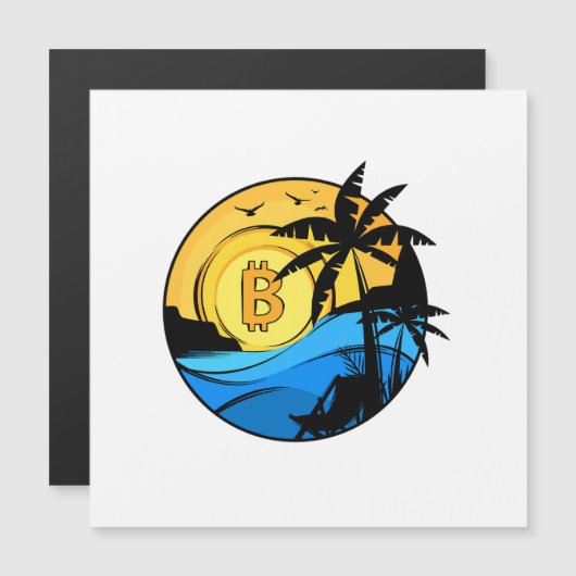 Bitcoin Zomer - Crypto munt (Voorkant / Achterkant)