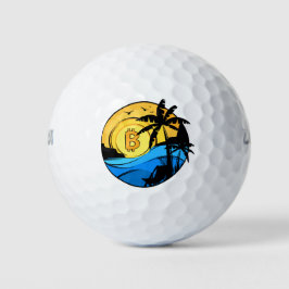 Bitcoin Zomer - Crypto munt Golfballen