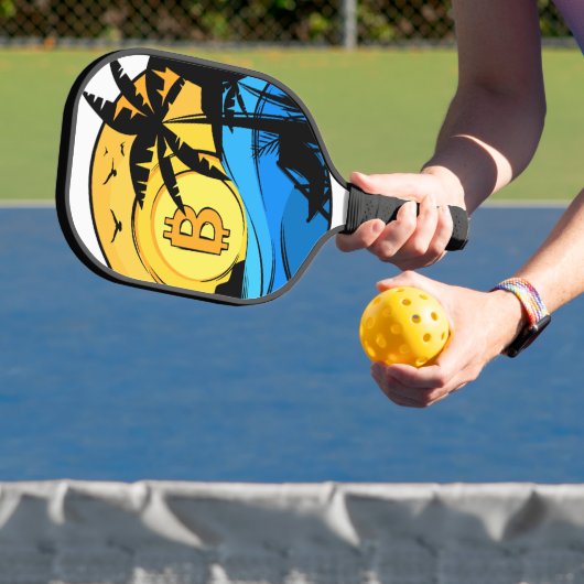 Bitcoin Zomer - Crypto munt Pickleball Paddle (Insitu)