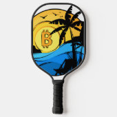 Bitcoin Zomer - Crypto munt Pickleball Paddle (Achterkant)