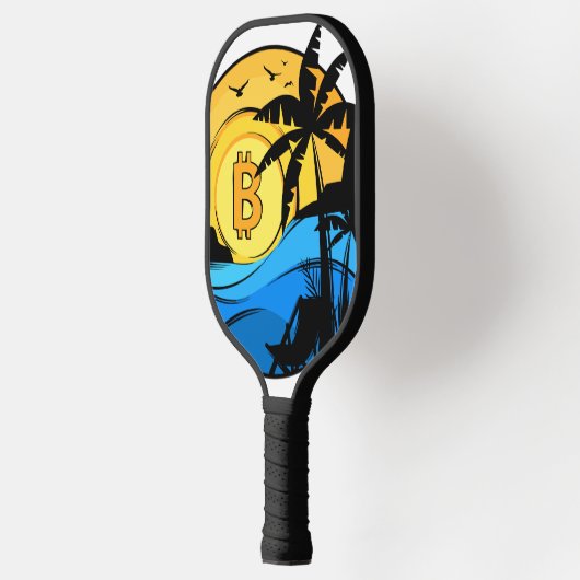 Bitcoin Zomer - Crypto munt Pickleball Paddle (Links)