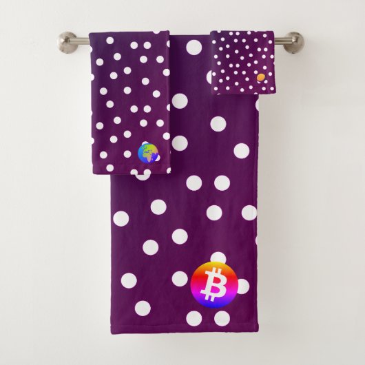 Bitcoin Zonnestelsel Bad Handdoek (Insitu)