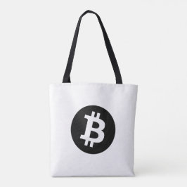 Bitcoin (Zwart) Tote Bag