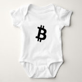 Bitcoin (Zwarte ₿) Romper (Voorkant)