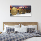 Bitcoins Canvas Afdruk (Insitu (Slaapkamer))