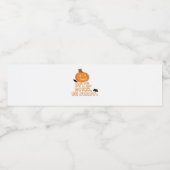 Bite Drink Be Scary Halloween Waterfles Etiket (Enkel label)