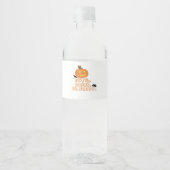 Bite Drink Be Scary Halloween Waterfles Etiket (Voorkant)