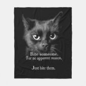 BITE EM.. DOE HET ALLEMAAL! FLEECE BLANKET (Voorkant)