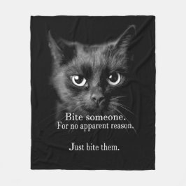 BITE EM.. DOE HET ALLEMAAL! FLEECE BLANKET