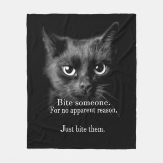 BITE EM.. DOE HET ALLEMAAL! FLEECE BLANKET DEKEN
