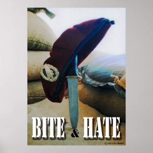 Bite en haat poster (Voorkant)