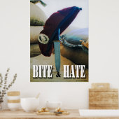 Bite en haat poster (Keuken)