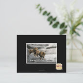 Bite, ik ben gewoon een uitdrukking. briefkaart (Staand voorkant)