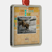 Bite, ik ben gewoon een uitdrukking. metalen ornament (Rechts)